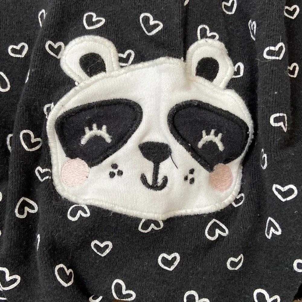 Carter’s Snap Front Romper Panda Bear Bum 9M